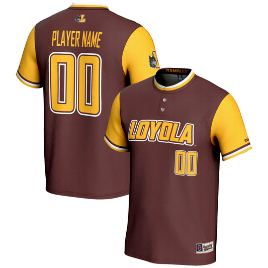Loyola Chicago Ramblers GameDay Greats Unisex Pick-A-Player Lightweight Softball Jersey � Maroon | Stitched College Jersey TJS73526