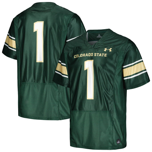 #1 Colorado State Rams Replica Football Jersey - Green | Stitched College Jersey TJS73570