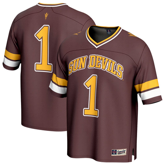 #1 Arizona State Sun Devils GameDay Greats Unisex Lightweight Collegiate Football Fashion Jersey - Maroon | Stitched College Jersey TJS73547