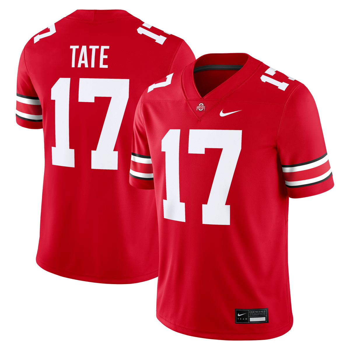 Carnell Tate Ohio State Buckeyes Game Jersey - Scarlet | Stitched College Jersey TJS73596