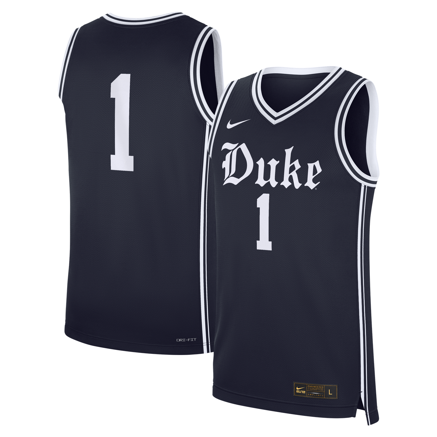 Duke Blue Devils #1 Alternate Replica Basketball Jersey - Navy | Stitched College Jersey TJS73588
