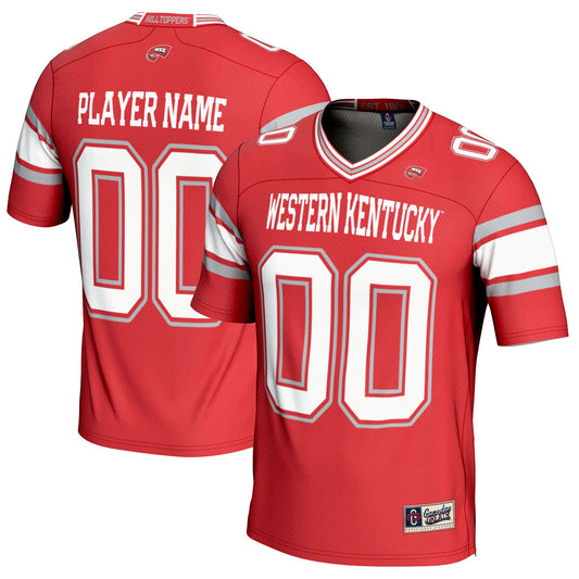 Western Kentucky Hilltoppers GameDay Greats Pick-A-Player Football Jersey - Red | Stitched College Jersey TJS74019