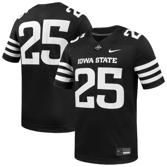 #1 Iowa State Cyclones Alternate Game Football Jersey - Black | Stitched College Jersey TJS73914