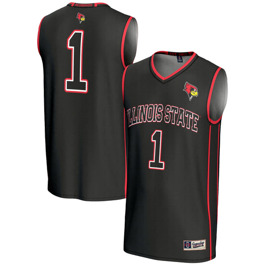 #1 Illinois State Redbirds GameDay Greats Lightweight Basketball Jersey - Black | Stitched College Jersey TJS73975