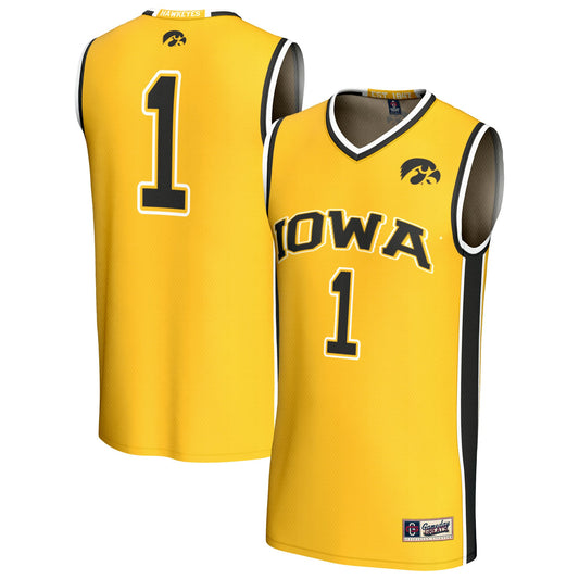 Iowa Hawkeyes GameDay Greats Unisex Lightweight Collegiate Basketball Fashion Jersey - Gold | Stitched College Jersey TJS73712
