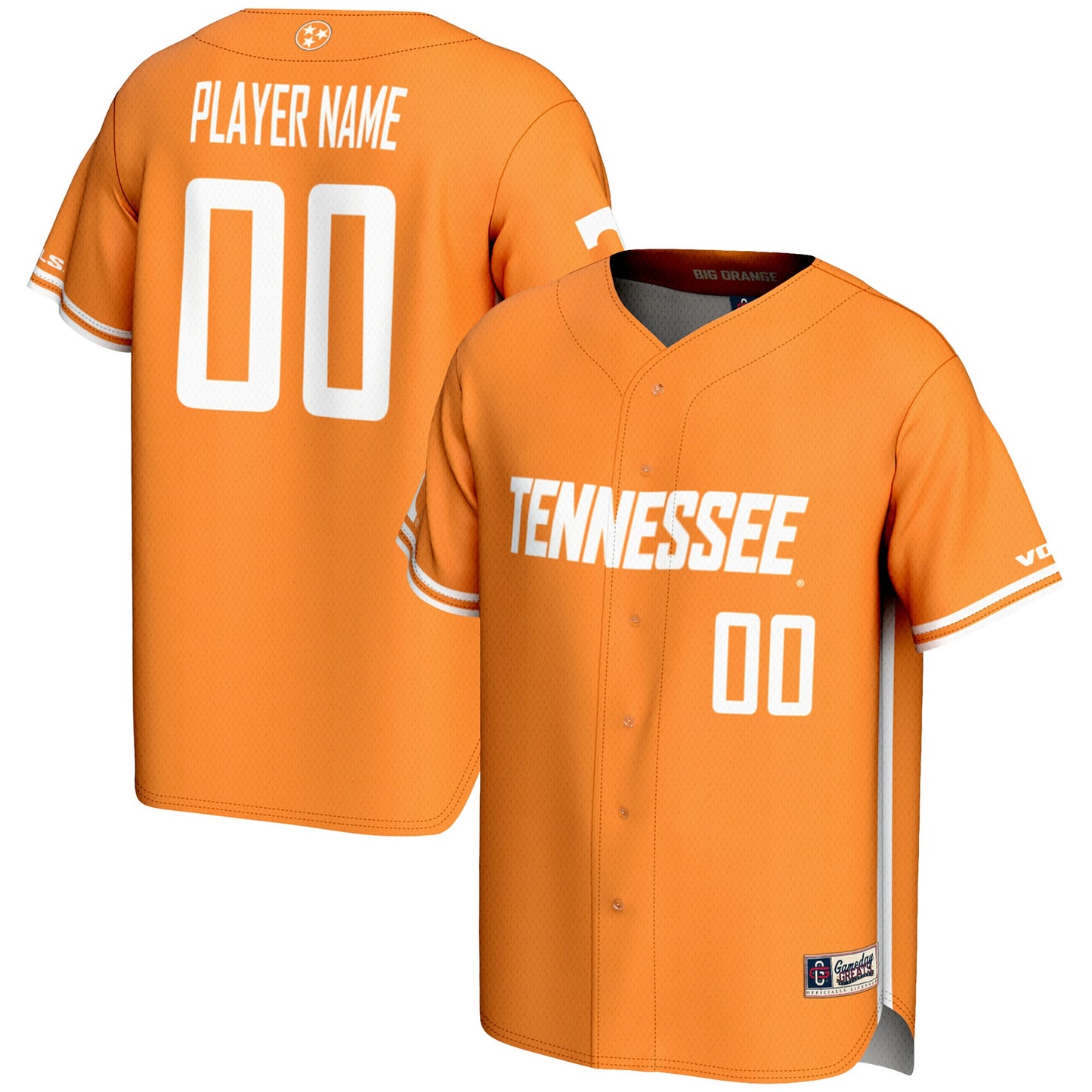 Tennessee Volunteers GameDay Greats Pick-A-Player Lightweight Baseball Jersey - Tennessee Orange | Stitched College Jersey TJS73842