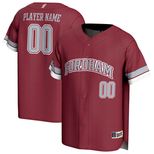 Fordham Rams GameDay Greats Unisex Lightweight Collegiate Baseball Pick-A-Player Fashion Jersey - Maroon | Stitched College Jersey TJS73831