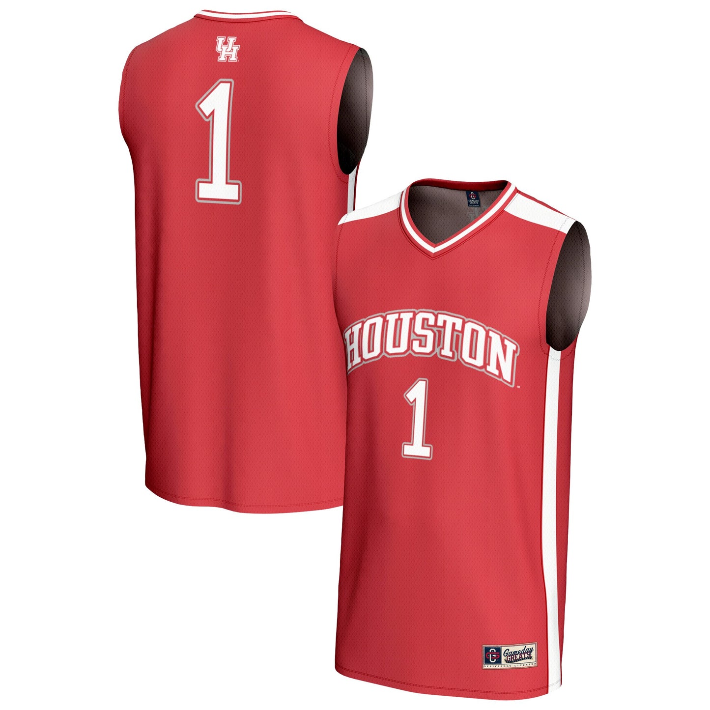 #1 Houston Cougars GameDay Greats Unisex Lightweight Basketball Fashion Jersey - Red | Stitched College Jersey TJS73708