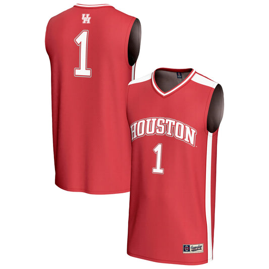 #1 Houston Cougars GameDay Greats Unisex Lightweight Basketball Fashion Jersey - Red | Stitched College Jersey TJS73708