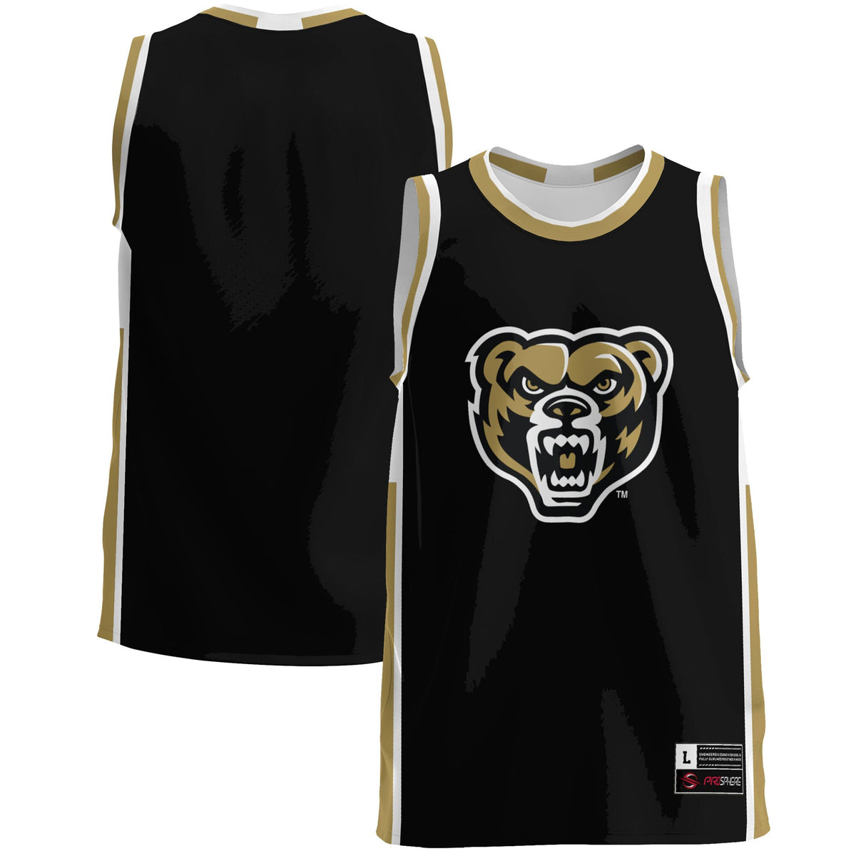 Oakland Golden Grizzlies GameDay Greats Lightweight Basketball Jersey - Black | Stitched College Jersey TJS73828