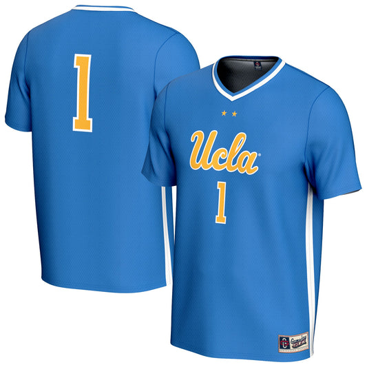 #1 UCLA Bruins GameDay Greats Unisex Collegiate Women's Soccer Fashion Jersey - Blue | Stitched College Jersey TJS73767