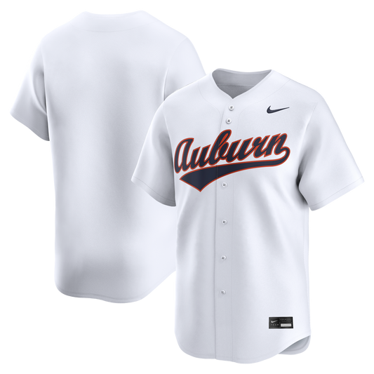 Auburn Tigers Home Limited Baseball Jersey - White | Stitched College Jersey TJS73772