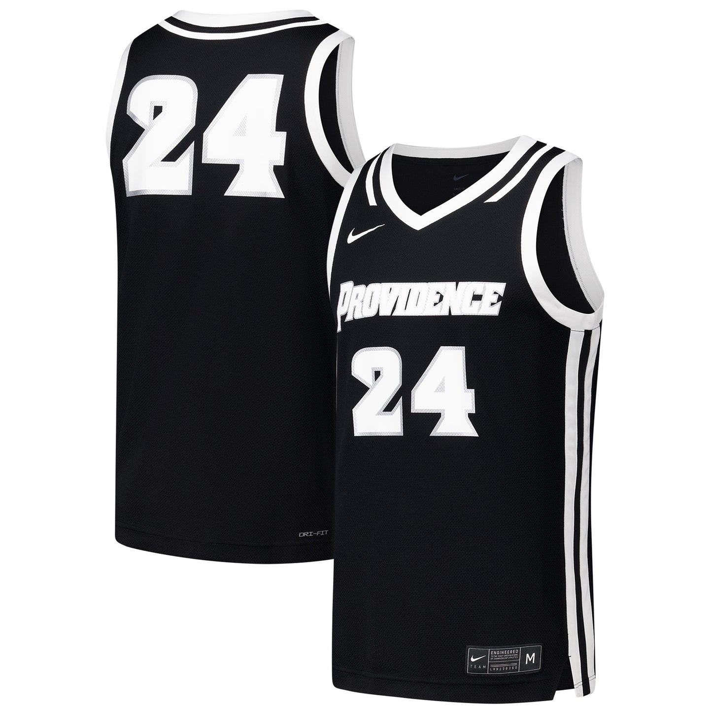 #24 Providence Friars Replica Basketball Jersey - Black | Stitched College Jersey TJS73813