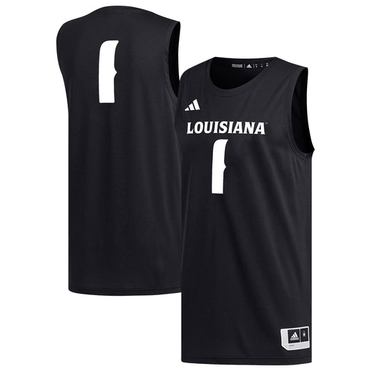 #1 Louisiana Ragin' Cajuns Replica Basketball Jersey - Black | Stitched College Jersey TJS73773