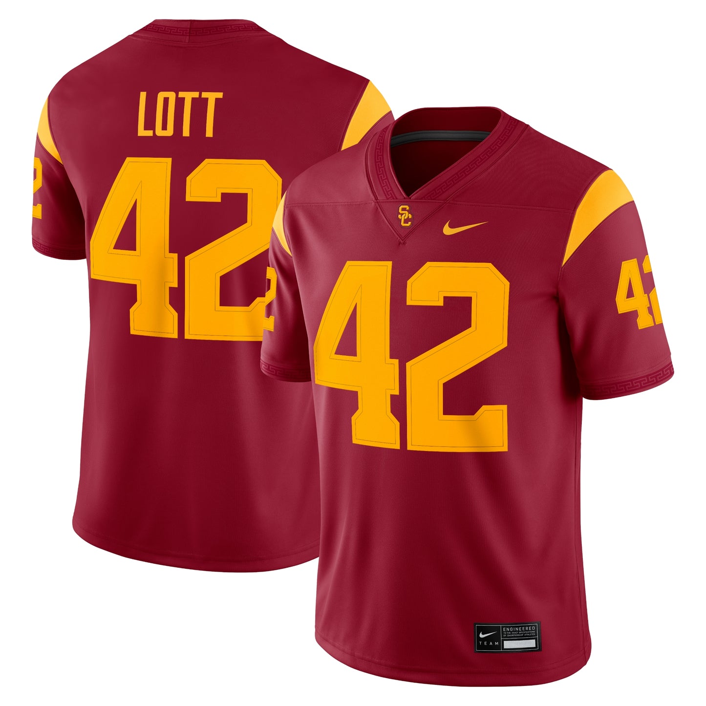 Ronnie Lott USC Trojans Alumni Game Jersey - Cardinal | Stitched College Jersey TJS73691