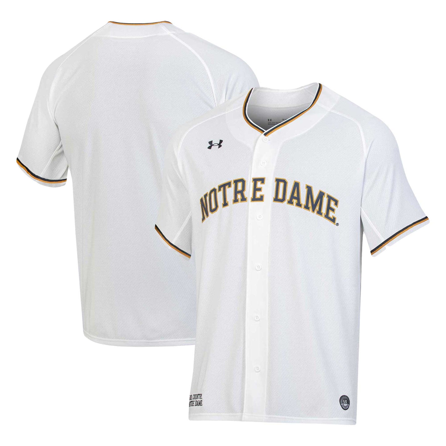 Notre Dame Fighting Irish Replica Baseball Jersey - White | Stitched College Jersey TJS73778