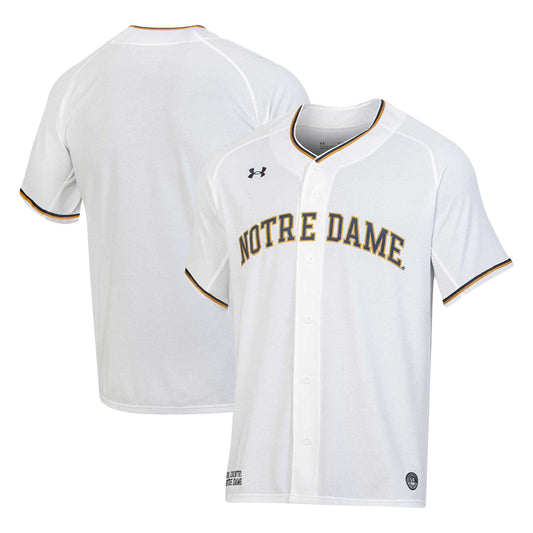 Notre Dame Fighting Irish Replica Baseball Jersey - White | Stitched College Jersey TJS73778