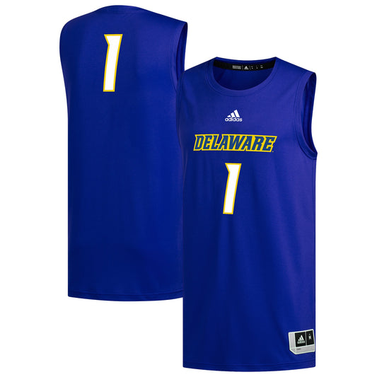 #1 Delaware Fightin' Blue Hens Replica Basketball Jersey - Royal | Stitched College Jersey TJS73950