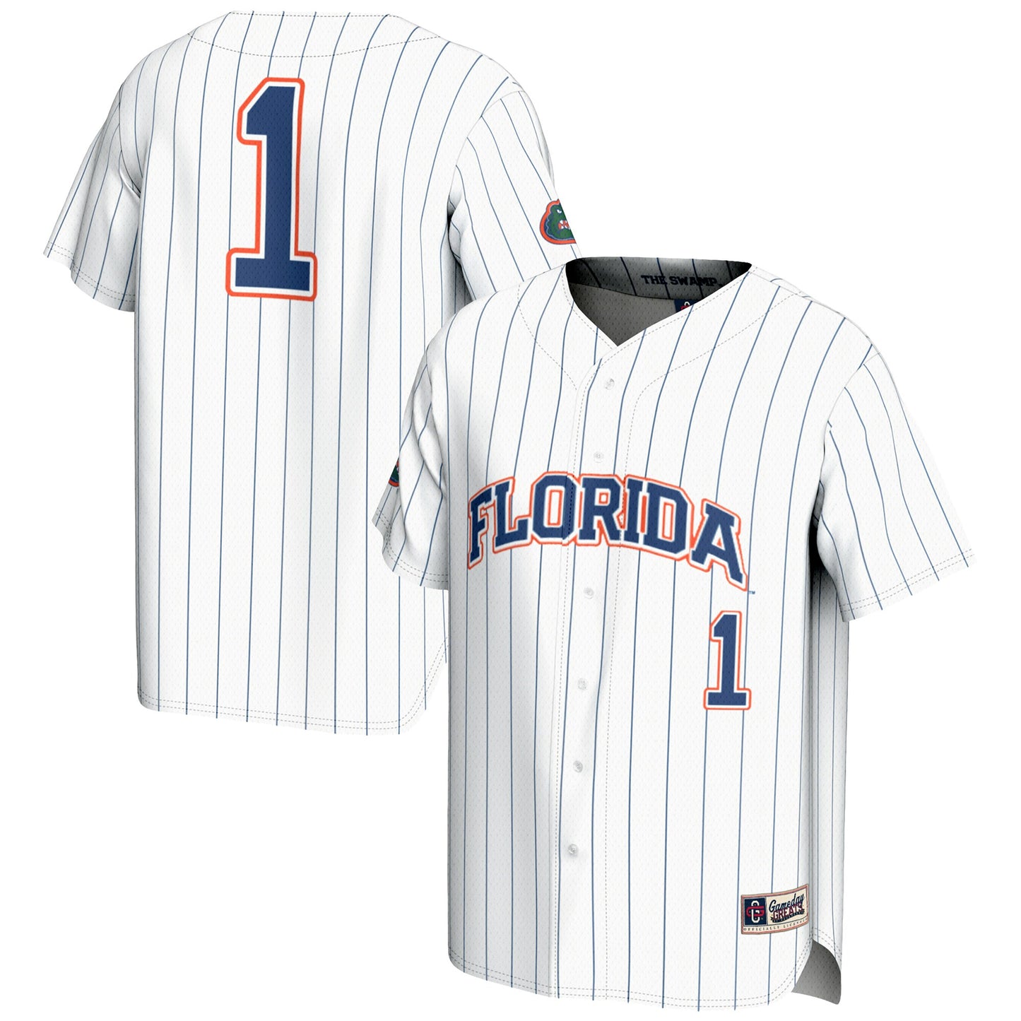 #1 Florida Gators GameDay Greats Lightweight Baseball Jersey - White | Stitched College Jersey TJS73843