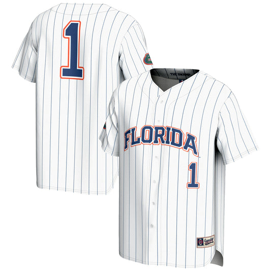 #1 Florida Gators GameDay Greats Lightweight Baseball Jersey - White | Stitched College Jersey TJS73843