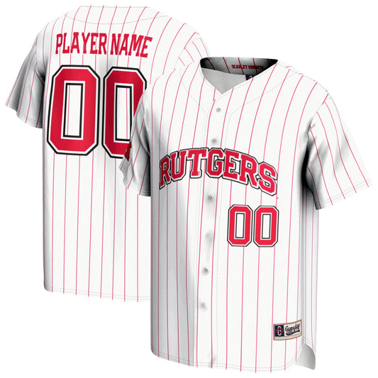 Rutgers Scarlet Knights GameDay Greats Unisex Pick-A-Player Lightweight Baseball Jersey - White | Stitched College Jersey TJS73943