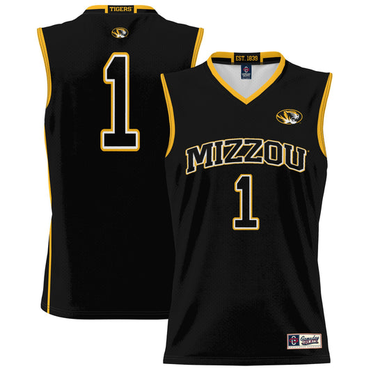 #1 Missouri Tigers GameDay Greats Unisex Lightweight Basketball Jersey - Black | Stitched College Jersey TJS74013