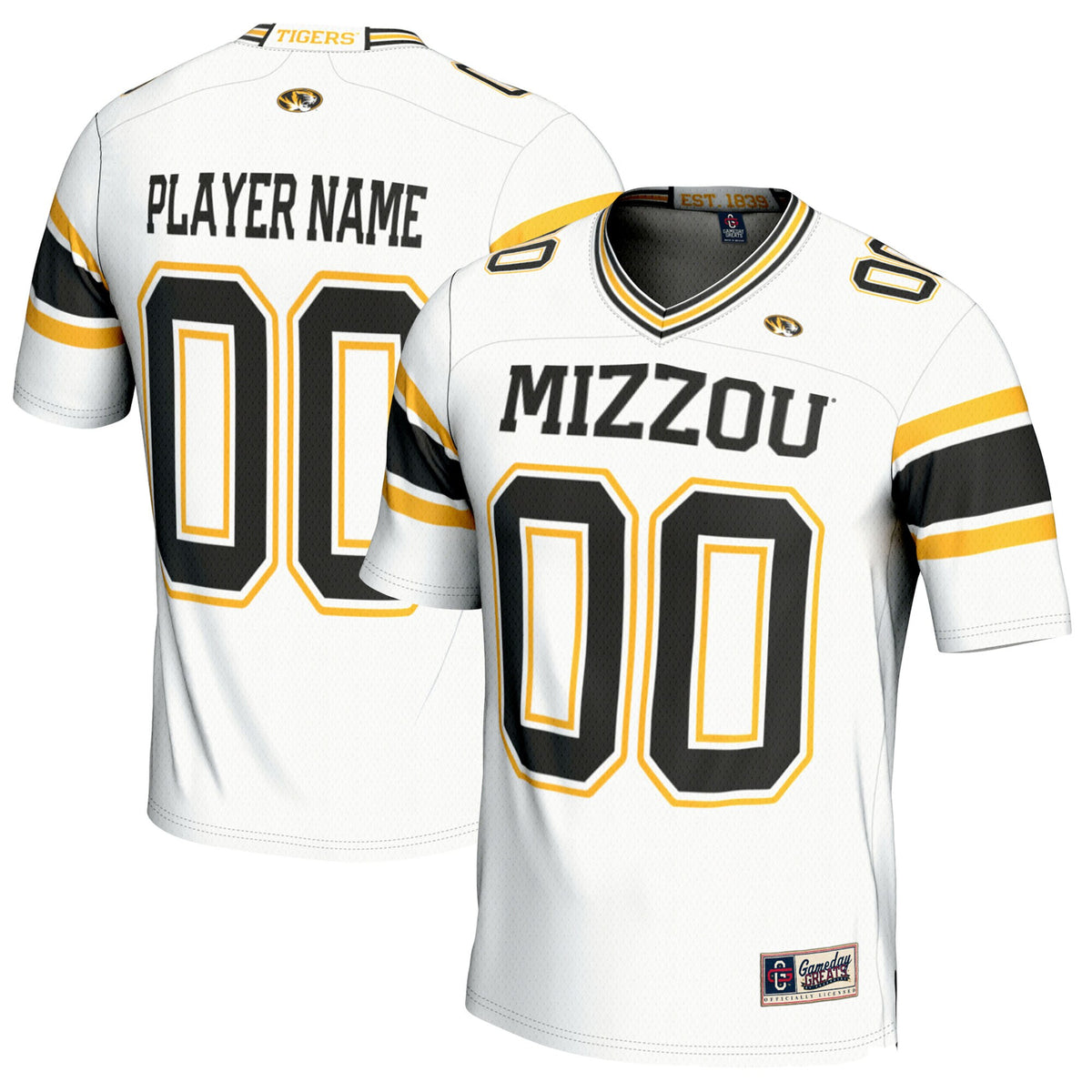 Missouri Tigers GameDay Greats Pick-A-Player Football Jersey - White | Stitched College Jersey TJS73734