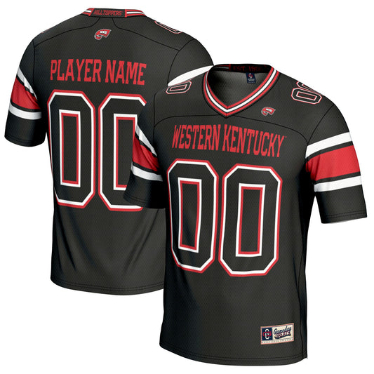 Western Kentucky Hilltoppers GameDay Greats Pick-A-Player Football Jersey - Black | Stitched College Jersey TJS73690