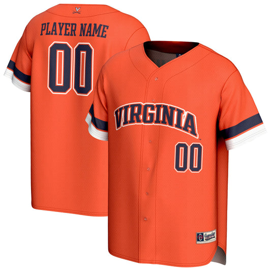 Virginia Cavaliers GameDay Greats Unisex Pick-A-Player Baseball Lightweight Jersey - Orange | Stitched College Jersey TJS73630
