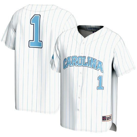 #1 North Carolina Tar Heels GameDay Greats Lightweight Baseball Fashion Jersey - White | Stitched College Jersey TJS73744