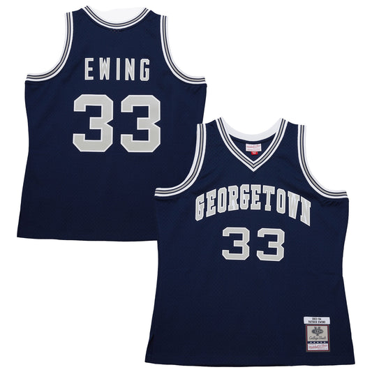 Patrick Ewing Georgetown Hoyas 1983/84 Jersey - Navy | Stitched College Jersey TJS73924