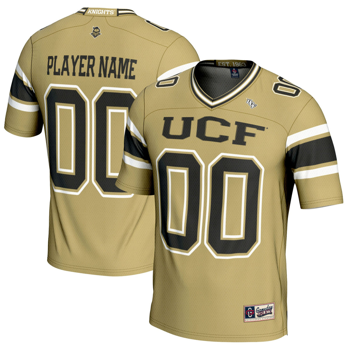 UCF Knights GameDay Greats Pick-A-Player Football Jersey - Gold | Stitched College Jersey TJS73696