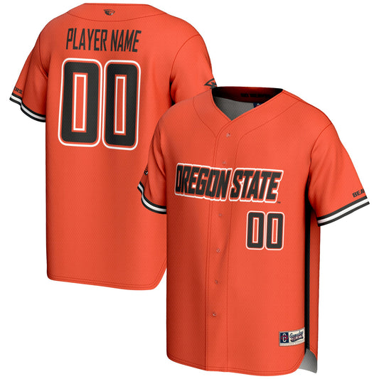 Oregon State Beavers GameDay Greats Pick-A-Player Lightweight Baseball Jersey - Orange | Stitched College Jersey TJS73755
