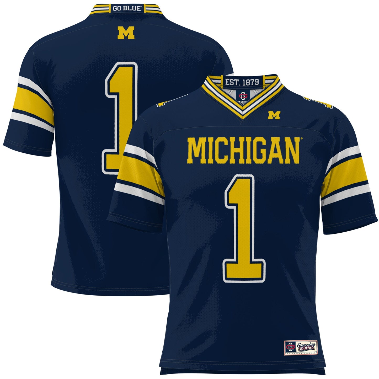 #1 Michigan Wolverines GameDay Greats Football Jersey - Navy | Stitched College Jersey TJS73776