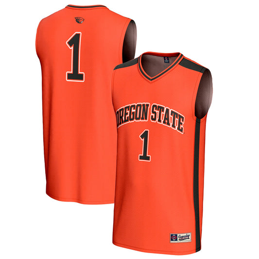 #1 Oregon State Beavers GameDay Greats Unisex Lightweight Collegiate Basketball Fashion Jersey - Orange | Stitched College Jersey TJS73709