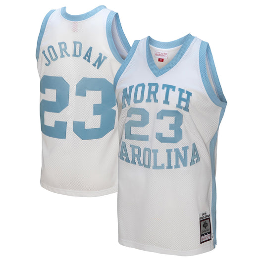 Michael Jordan North Carolina Tar Heels M & N 1983/84 Retired Player Jersey - White | Stitched College Jersey TJS74093