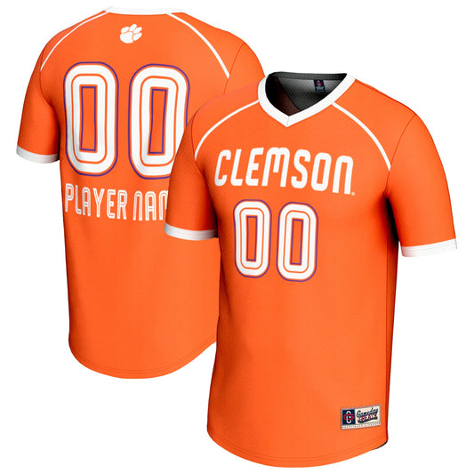 Clemson Tigers GameDay Greats Women's Custom V-Neck Lacrosse Fashion Jersey - Orange | Stitched College Jersey TJS74064