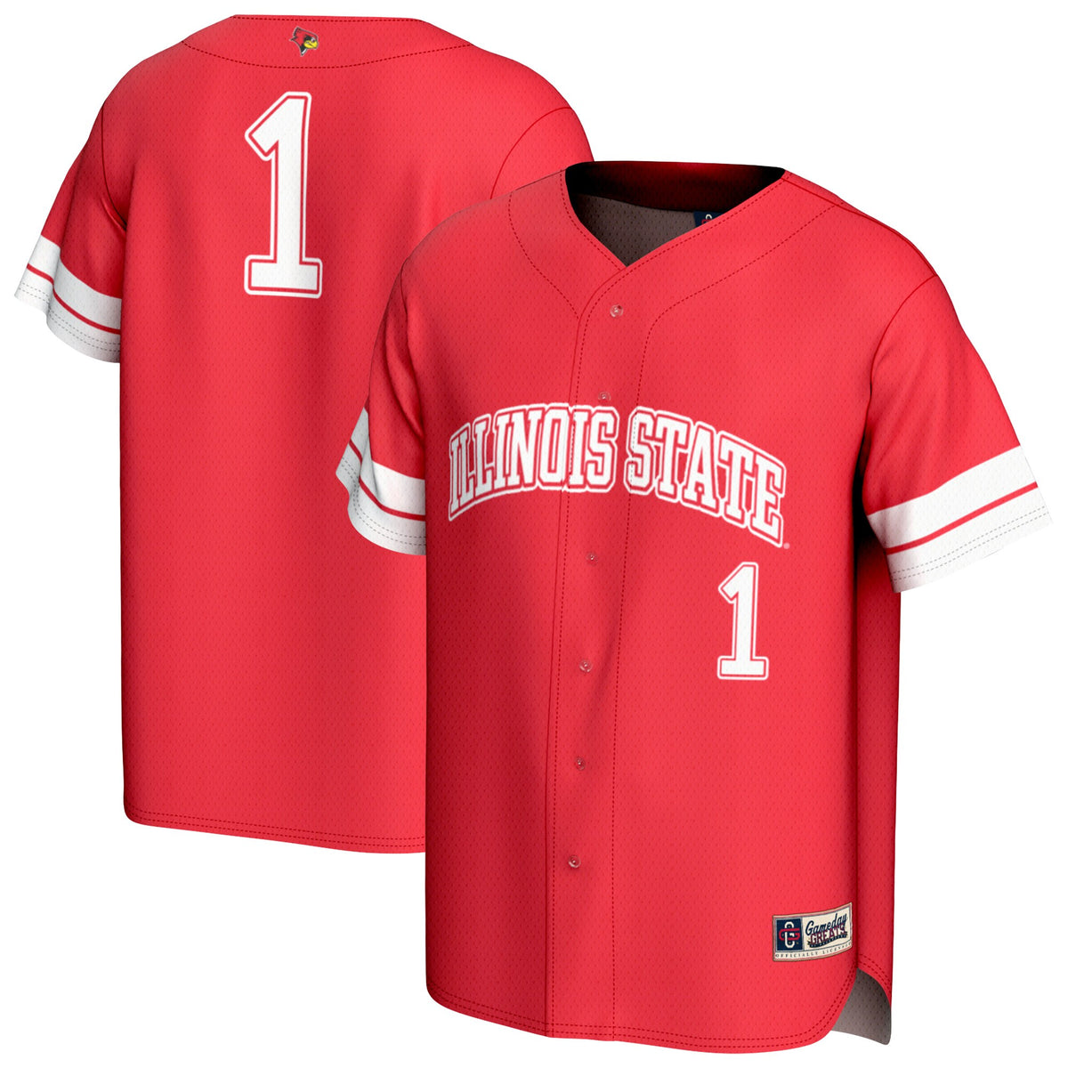 #1 Illinois State Redbirds GameDay Greats Unisex Lightweight Collegiate Baseball Fashion Jersey - Red | Stitched College Jersey TJS74055