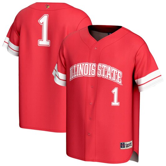 #1 Illinois State Redbirds GameDay Greats Unisex Lightweight Collegiate Baseball Fashion Jersey - Red | Stitched College Jersey TJS74055