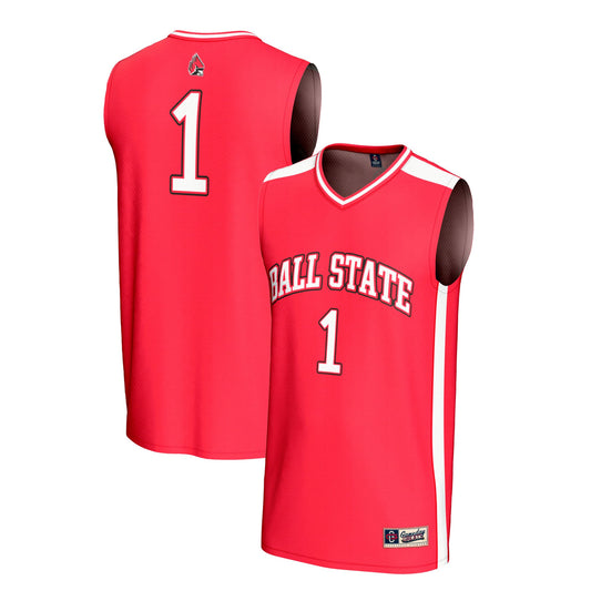 #1 Ball State Cardinals GameDay Greats Unisex Adult Lightweight Collegiate Basketball Fashion Jersey - Cardinal | Stitched College Jersey TJS74029