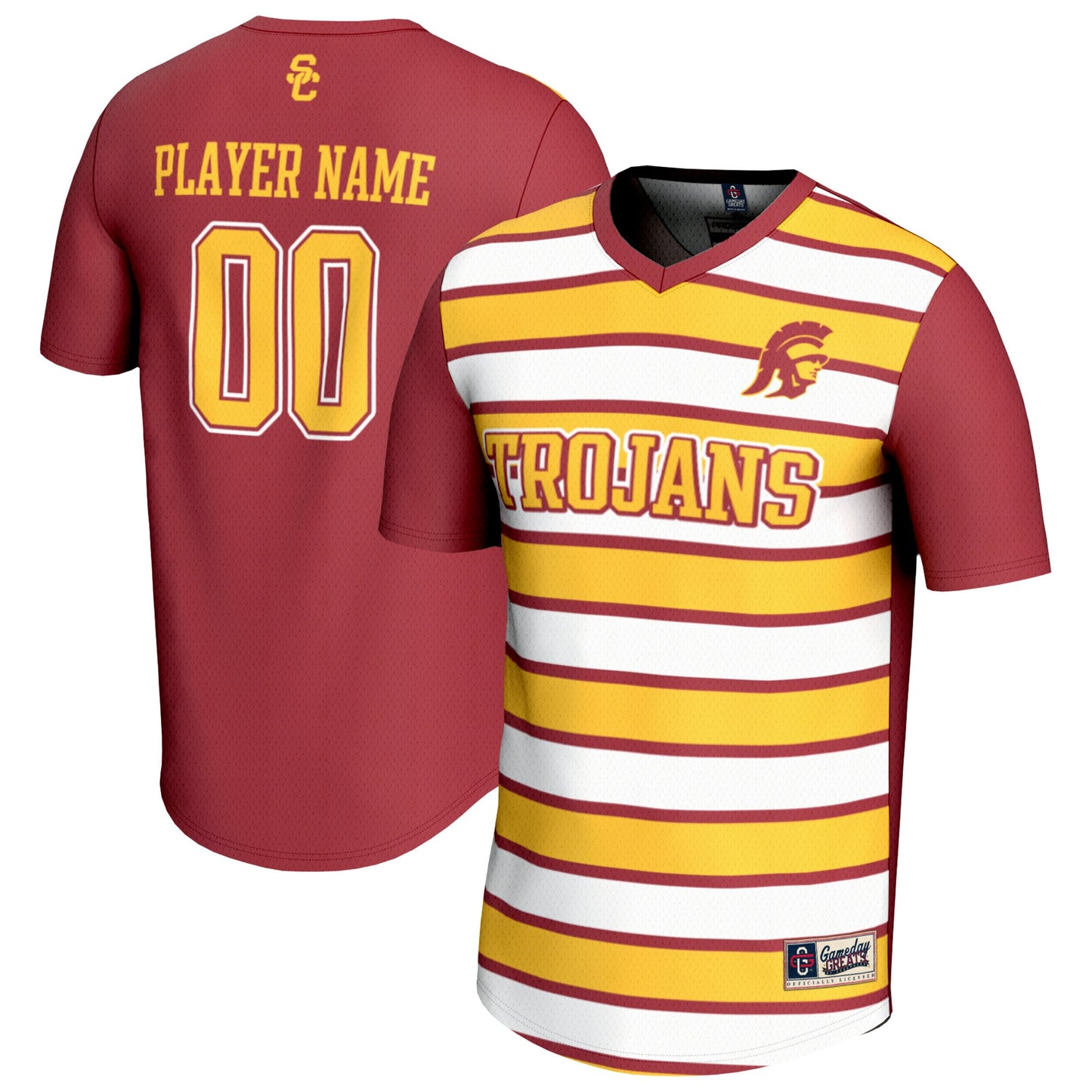 USC Trojans GameDay Greats Unisex Pick-A-Player Collegiate Women's Soccer Lightweight Fashion Jersey - Cardinal | Stitched College Jersey TJS74109