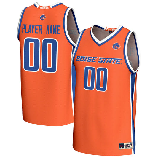 Boise State Broncos GameDay Greats Unisex Lightweight Collegiate Men's Basketball Pick-A-Player Fashion Jersey - Orange | Stitched College Jersey TJS74060