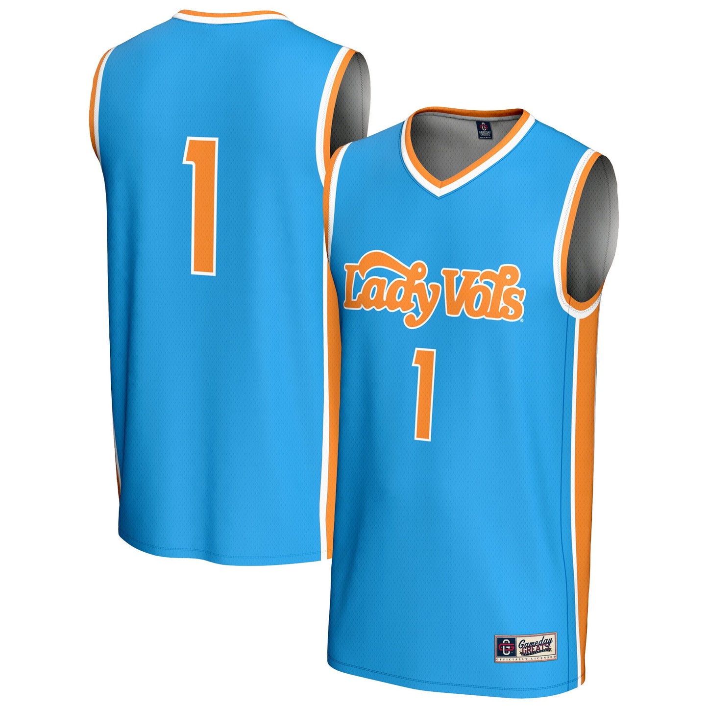 #1 Tennessee Volunteers GameDay Greats Unisex Lightweight Women's Basketball Fashion Jersey - Blue | Stitched College Jersey TJS74031