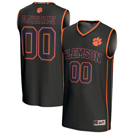Clemson Tigers GameDay Greats Unisex Lightweight Collegiate Men's Basketball Pick-A-Player Fashion Jersey - Black | Stitched College Jersey TJS74133