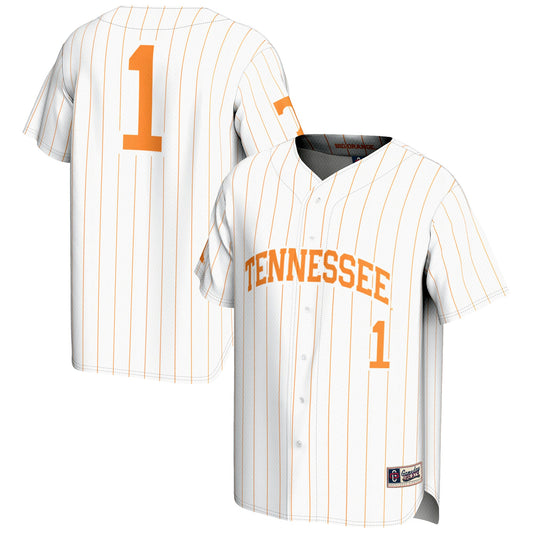 #1 Tennessee Volunteers GameDay Greats Lightweight Baseball Jersey - White | Stitched College Jersey TJS74190