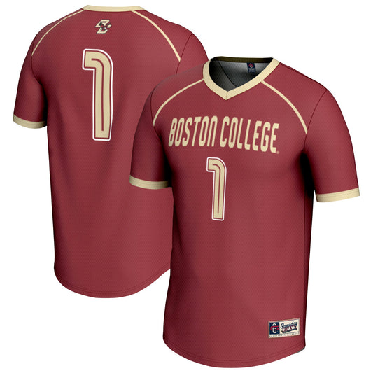 #1 Boston College Eagles GameDay Greats Unisex Lightweight Women's Lacrosse Fashion Jersey - Maroon | Stitched College Jersey TJS74249