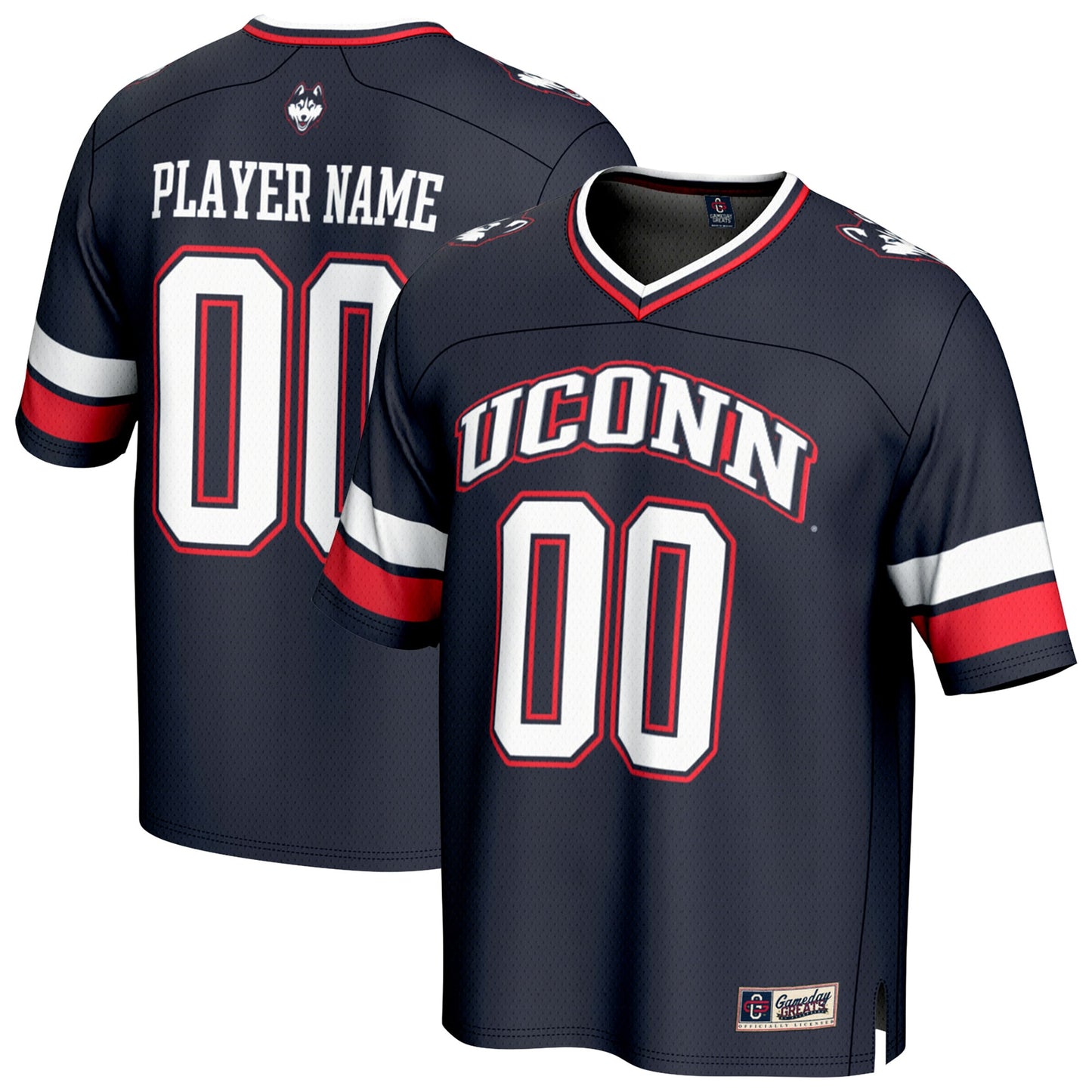 UConn Huskies GameDay Greats Unisex Pick-A-Player Football Fashion Jersey - Navy | Stitched College Jersey TJS74310