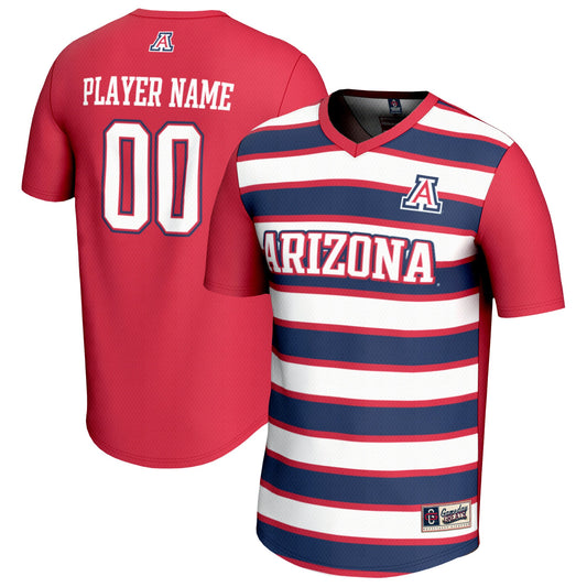 Arizona Wildcats GameDay Greats Unisex Pick-A-Player Collegiate Women's Soccer Lightweight Fashion Jersey - Red/Navy | Stitched College Jersey TJS74167
