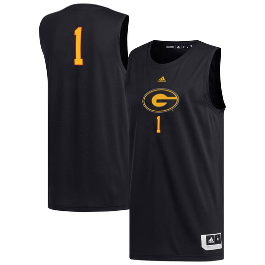 #1 Grambling Tigers Replica Basketball Jersey - Black | Stitched College Jersey TJS74161
