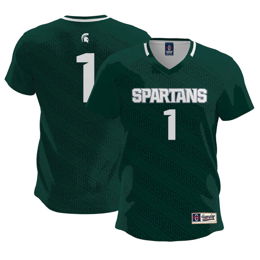 #1 Michigan State Spartans GameDay Greats Lightweight Soccer Team Jersey - Green | Stitched College Jersey TJS74255